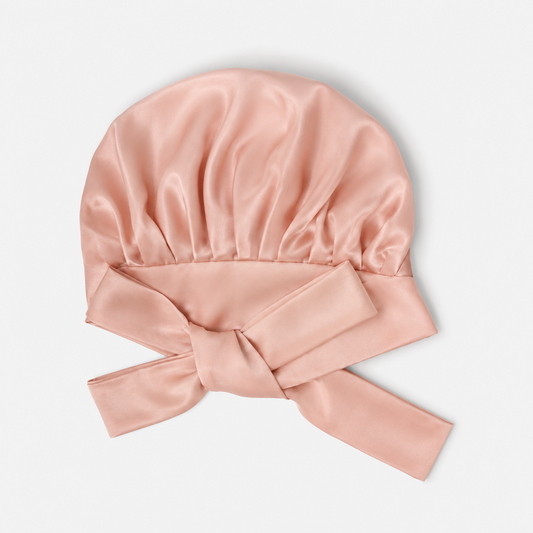 Silklyss 22 Momme 100% Pure Mulberry Silk Bonnet Turban – Blush Pink