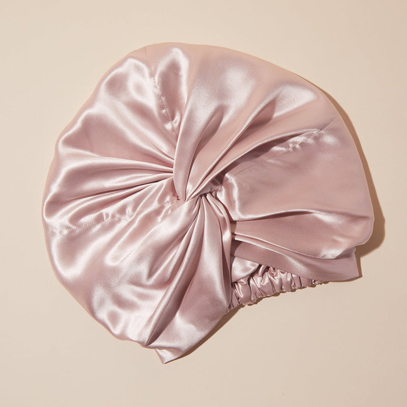 Silklyss 22 Momme 100% Pure Mulberry Silk Bonnet Turban – Blush Pink