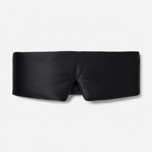 Silklyss 22 Momme 100% Mulberry Silk Sleep Mask with Quiet Closure – Black