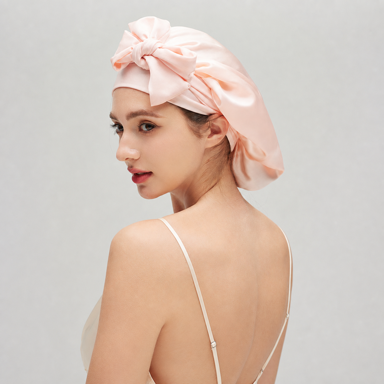 Silklyss 22 Momme 100% Pure Mulberry Silk Bonnet Turban – Blush Pink